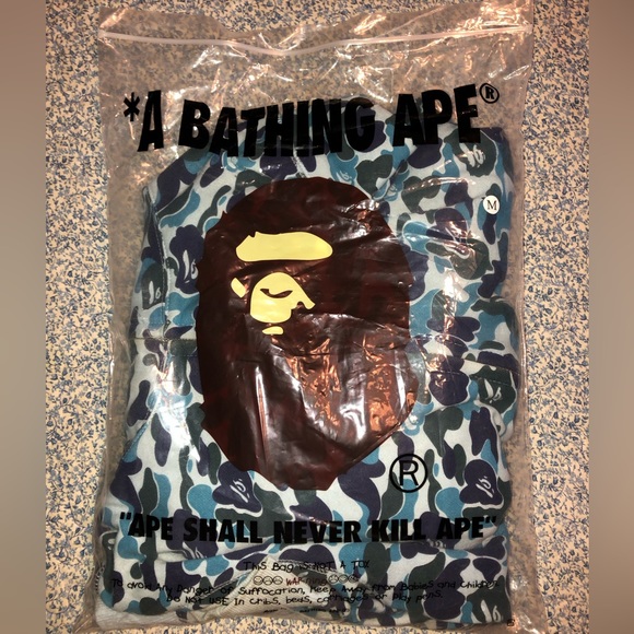 Bape blue camo full zip size M - Picture 1 of 5